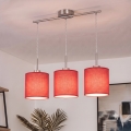 Brilagi - LED liustra ant laido NUBILA 3xE27/60W/230V raudona
