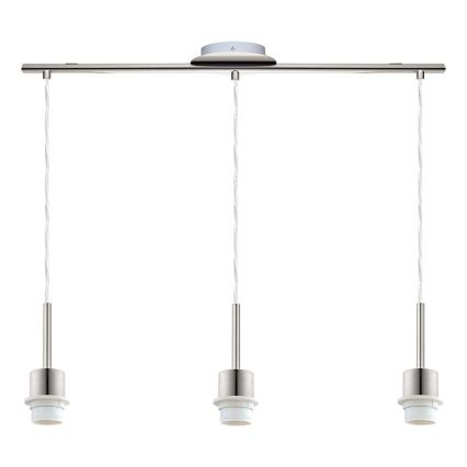 Brilagi - LED liustra ant laido NUBILA 3xE27/60W/230V raudona