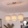Brilagi - LED liustra ant laido NUBILA 3xE27/60W/230V ruda