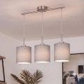 Brilagi - LED liustra ant laido NUBILA 3xE27/60W/230V šviesiai pilka