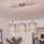 Brilagi - LED liustra ant laido NUBILA 3xE27/60W/230V šviesiai pilka