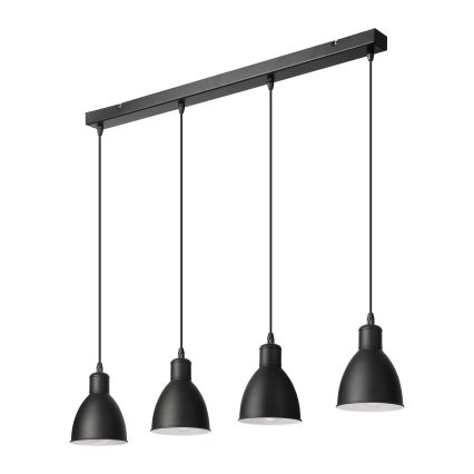 Brilagi - LED liustra ant laido RIDDY 4xE27/60W/230V, juoda