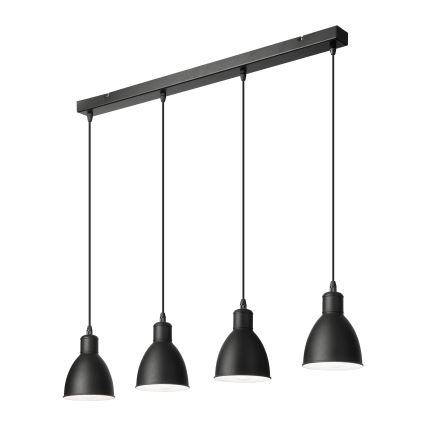 Brilagi - LED liustra ant laido RIDDY 4xE27/60W/230V, juoda
