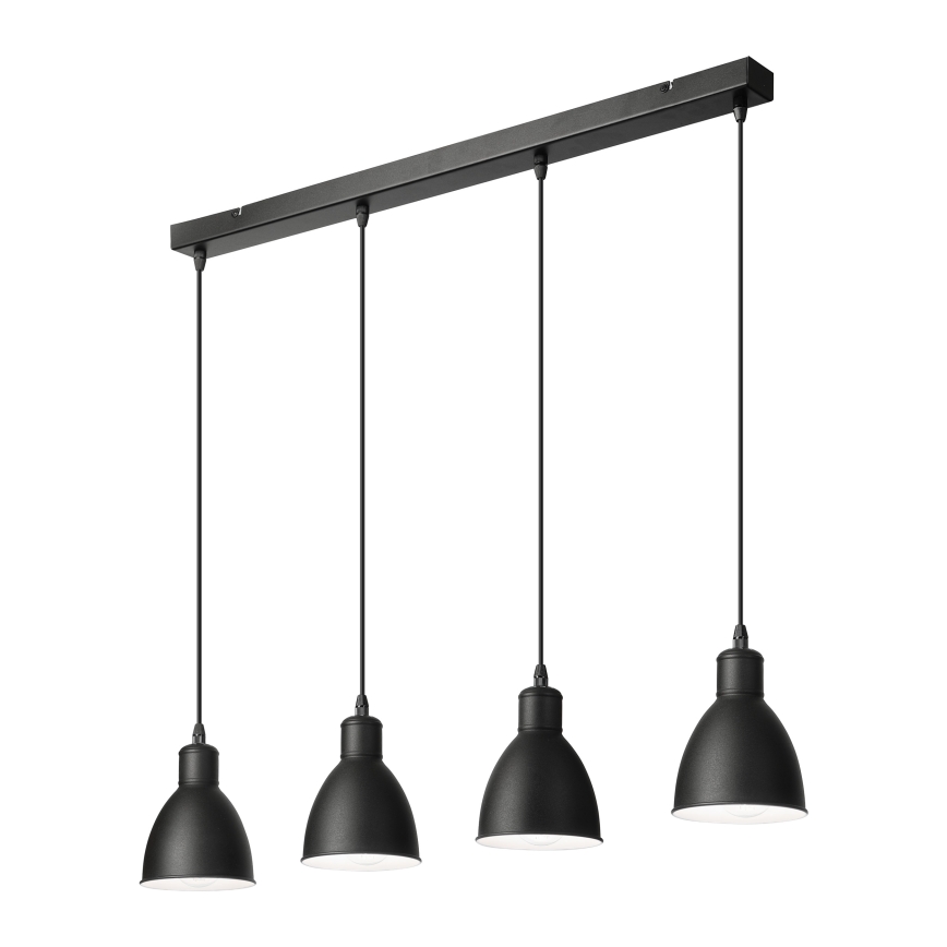 Brilagi - LED liustra ant laido RIDDY 4xE27/60W/230V, juoda