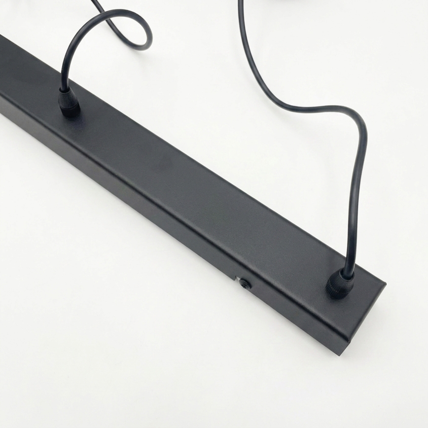 Brilagi - LED liustra ant laido RIDDY 4xE27/60W/230V, juoda