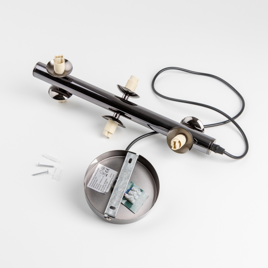 Brilagi - LED liustra ant troselio MILLA 6xG9/3W/230V juodai chromuota/auksinė