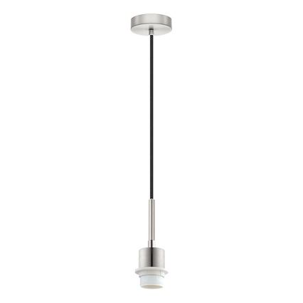 Brilagi - LED liustra ant troselio NUBILA 1xE27/60W/230V skersmuo 14 cm juoda/tamsiai mėlyna