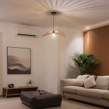 Brilagi - LED liustra ant vielos CERIA WIRE 1xE27/40W/230V 40x56 cm bronzinė