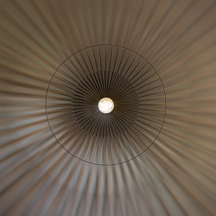 Brilagi - LED liustra ant vielos CERIA WIRE 1xE27/40W/230V skersm. 60 cm juoda