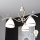 Brilagi - LED liustra ANTICO, pakabinama ant grandinės, 3xE27/60W/230V, 3000K, balta patina