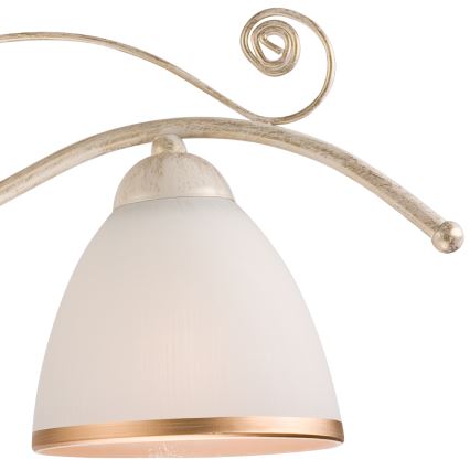 Brilagi - LED liustra ANTICO, pakabinama ant grandinės, 3xE27/60W/230V, 3000K, balta patina