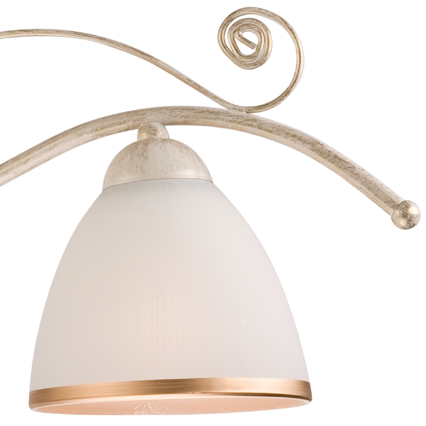 Brilagi - LED liustra ANTICO, pakabinama ant grandinės, 3xE27/60W/230V, 3000K, balta patina