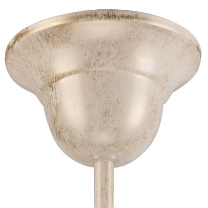 Brilagi - LED liustra ANTICO, pakabinama ant grandinės, 3xE27/60W/230V, 3000K, balta patina