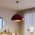 BRILAGI - LED liustra METALO pakabinama ant laido 1xE27/40W/230V Ø 60 cm burgundiška/varinė