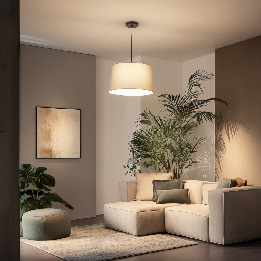 Brilagi - LED liustra pakabinama ant laido CERIA 1xE27/40W/230V Ø 45 cm smėlio spalvos