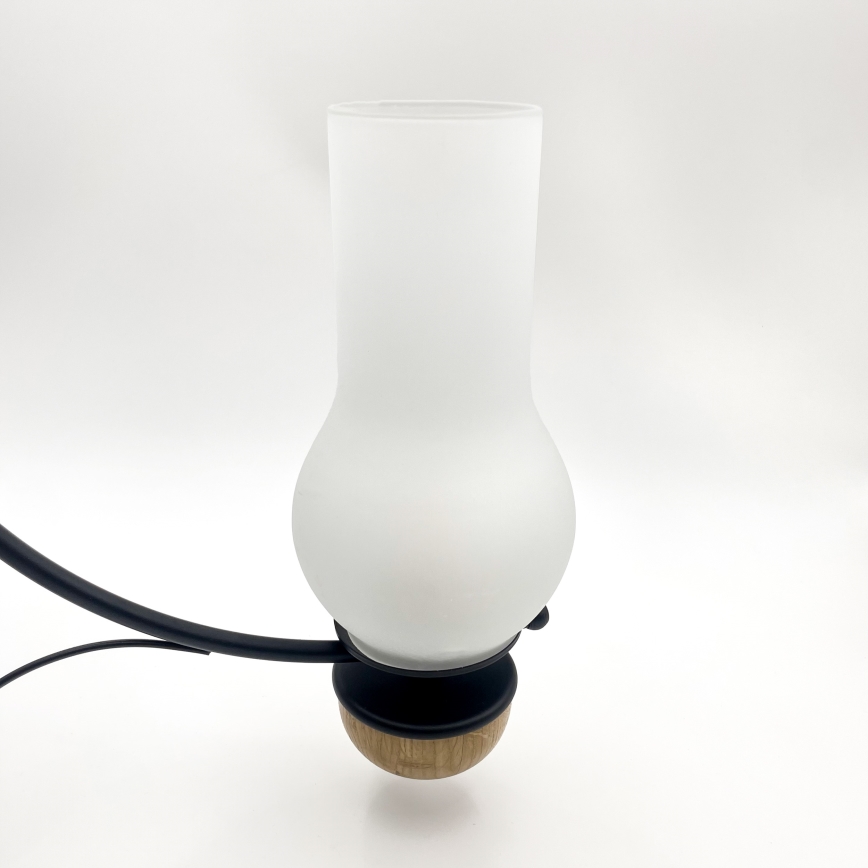 Brilagi - LED liustra su grandine COTTAGE 3xE14/40W/230V ąžuolas/juoda/balta