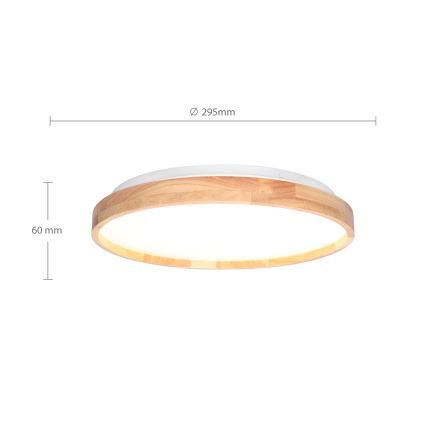 Brilagi - LED lubinis šviestuvas ALSON LED/24W/230V ąžuolas