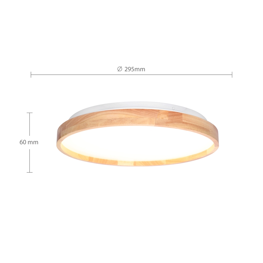 Brilagi - LED lubinis šviestuvas ALSON LED/24W/230V ąžuolas