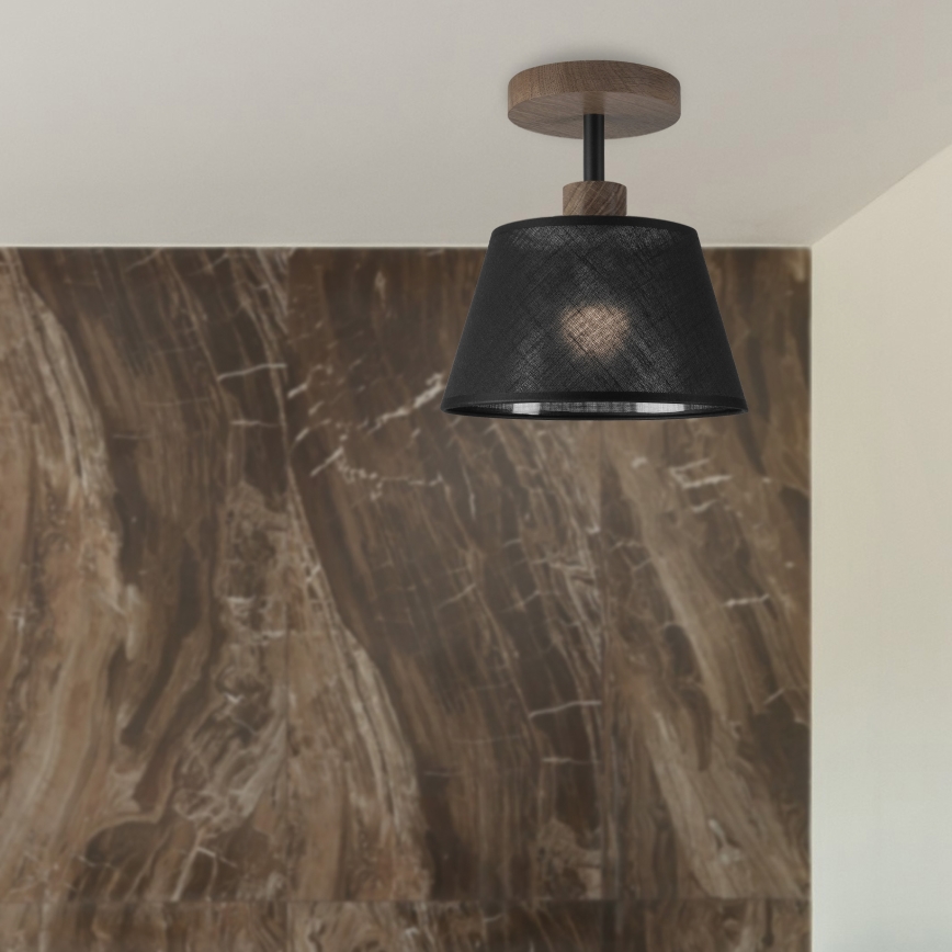 Brilagi - LED Lubinis šviestuvas ANTHONY 1xE14/60W/230V ąžuolo riešutas/juoda