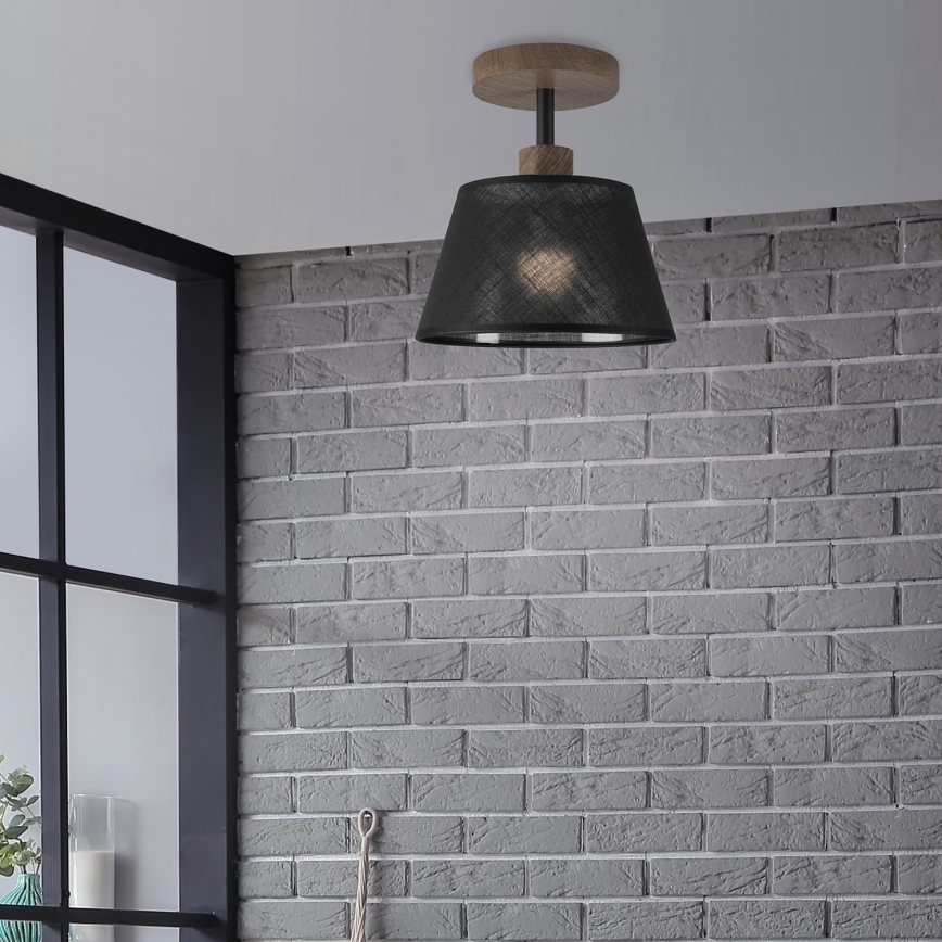 Brilagi - LED Lubinis šviestuvas ANTHONY 1xE14/60W/230V ąžuolo riešutas/juoda
