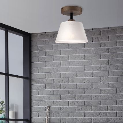 Brilagi - LED Lubinis šviestuvas ANTHONY 1xE14/60W/230V ąžuolo riešutas/balta