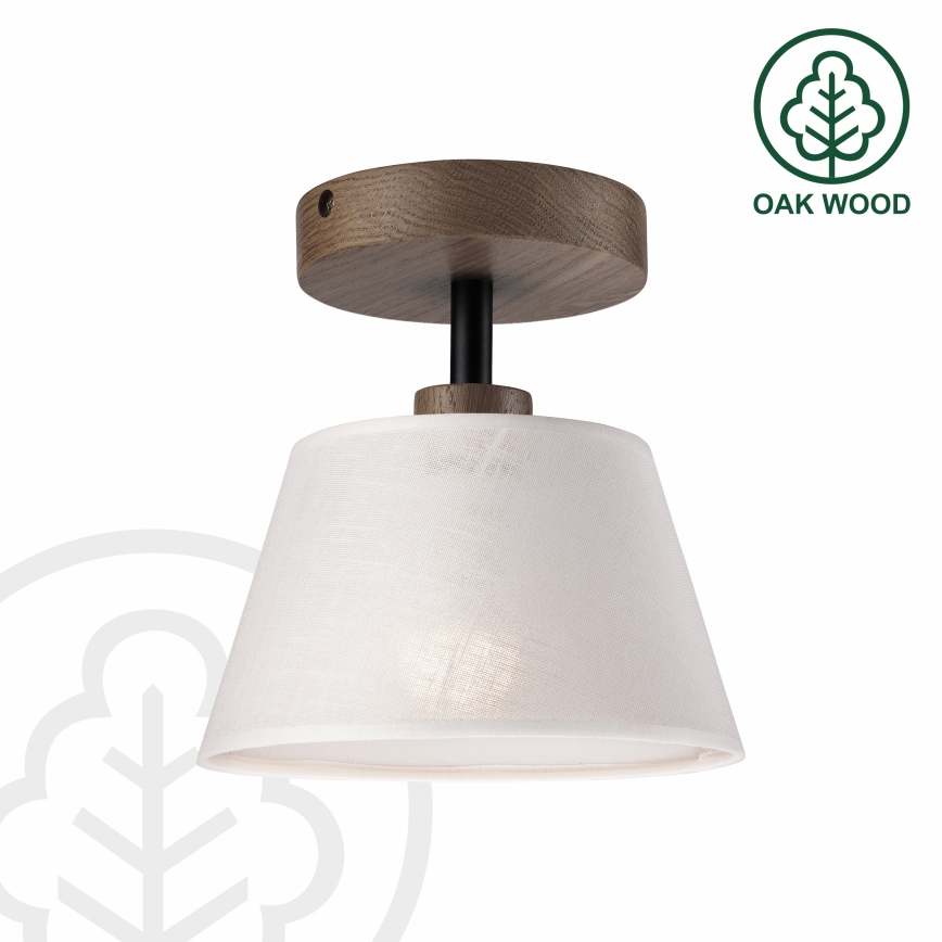 Brilagi - LED Lubinis šviestuvas ANTHONY 1xE14/60W/230V ąžuolo riešutas/balta