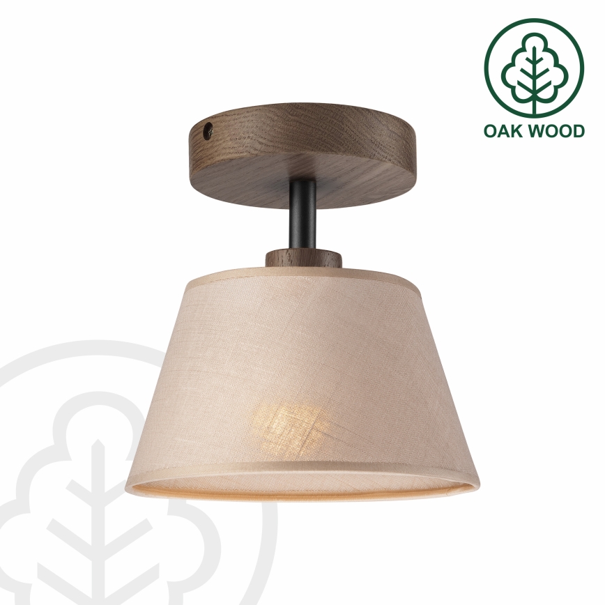 Brilagi - LED Lubinis šviestuvas ANTHONY 1xE14/60W/230V ąžuolas-riešutas/kreminė
