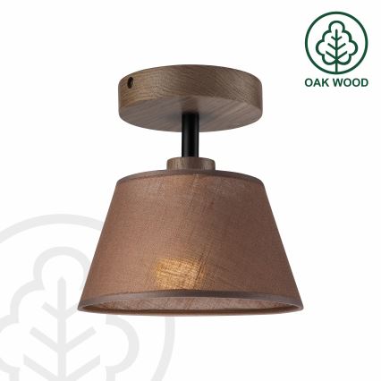 Brilagi - LED Lubinis šviestuvas ANTHONY 1xE14/60W/230V ąžuolo riešutas/ruda