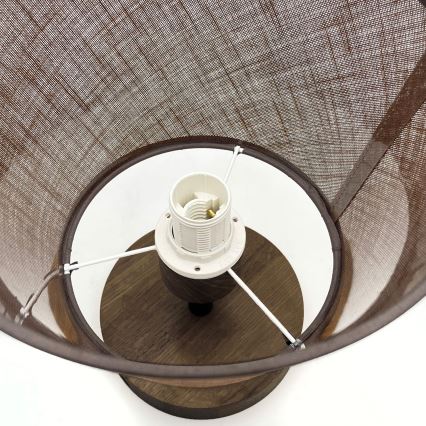 Brilagi - LED Lubinis šviestuvas ANTHONY 1xE14/60W/230V ąžuolo riešutas/ruda