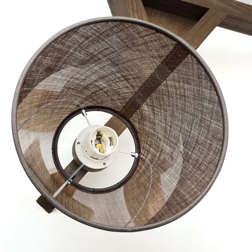 Brilagi - LED Lubinis šviestuvas ANTHONY 3xE14/40W/230V ąžuolo riešutas