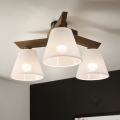 Brilagi - LED Lubinis šviestuvas ANTHONY 3xE14/40W/230V ąžuolo riešutas/balta