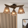 Brilagi - LED Lubinis šviestuvas ANTHONY 3xE14/40W/230V ąžuolo riešutas/ruda