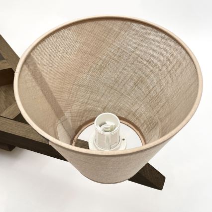 Brilagi - LED Lubinis šviestuvas ANTHONY 5xE14/40W/230V ąžuolo riešutas