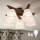 Brilagi - LED Lubinis šviestuvas ANTHONY 5xE14/40W/230V ąžuolo riešutas/balta