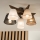 Brilagi - LED Lubinis šviestuvas ANTHONY 5xE14/40W/230V ąžuolo riešutas