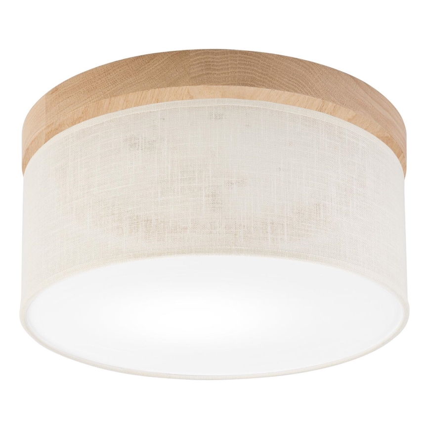 Brilagi - LED Lubinis šviestuvas BELLADONNA 1xE27/15W/230V diametras 30 cm kreminė/ąžuolas