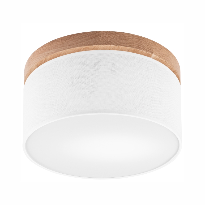 Brilagi - LED Lubinis šviestuvas BELLADONNA 1xE27/15W/230V skersmuo 30 cm balta/ąžuolas