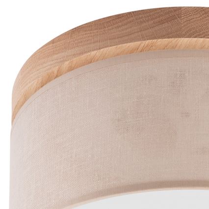 Brilagi - LED lubinis šviestuvas BELLADONNA 1xE27/15W/230V skersmuo 30 cm smėlio spalvos/ąžuolo