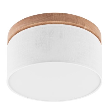 Brilagi - LED Lubinis šviestuvas BELLADONNA 1xE27/15W/230V skersmuo 30 cm balta/ąžuolas