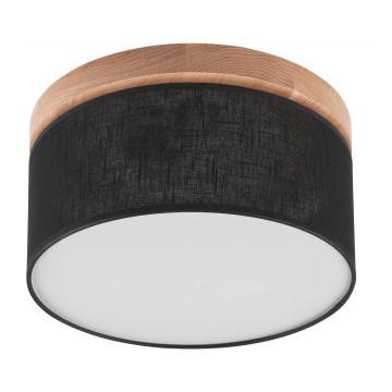 Brilagi - LED lubinis šviestuvas BELLADONNA 1xE27/15W/230V skersmuo 30 cm juoda/ąžuolas