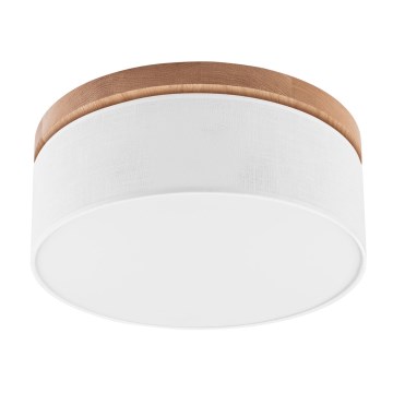 Brilagi - LED Lubinis šviestuvas BELLADONNA 2xE27/15W/230V diametras 40 cm balta/ąžuolas