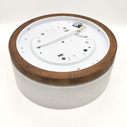Brilagi - LED Lubinis šviestuvas BELLADONNA 2xE27/15W/230V diametras 40 cm balta/ąžuolas vyšnia