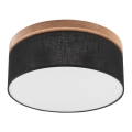 Brilagi - LED Lubinis šviestuvas BELLADONNA 2xE27/15W/230V juodas/ąžuolas