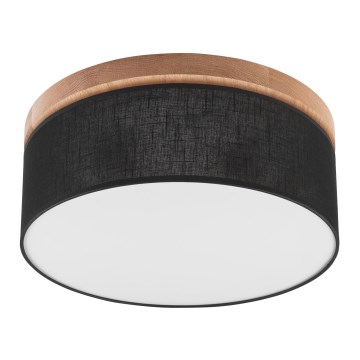 Brilagi - LED Lubinis šviestuvas BELLADONNA 2xE27/15W/230V juodas/ąžuolas