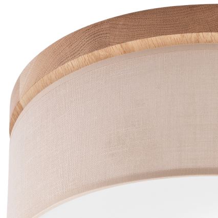 Brilagi - LED lubinis šviestuvas BELLADONNA 2xE27/15W/230V skersmuo 40 cm smėlio spalvos/ąžuolo