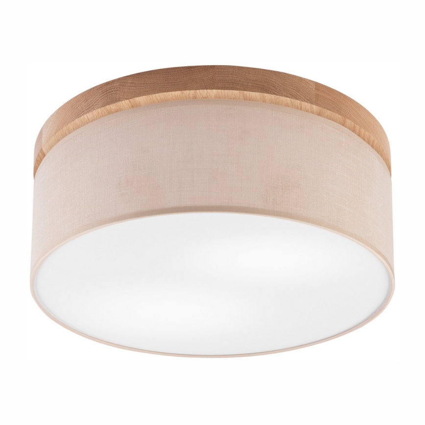 Brilagi - LED lubinis šviestuvas BELLADONNA 2xE27/15W/230V skersmuo 40 cm smėlio spalvos/ąžuolo