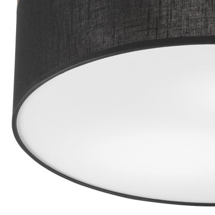Brilagi - LED Lubinis šviestuvas BELLADONNA 2xE27/15W/230V skersmuo 40 cm juoda/ąžuolas