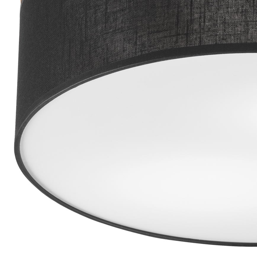 Brilagi - LED Lubinis šviestuvas BELLADONNA 2xE27/15W/230V skersmuo 40 cm juoda/ąžuolas