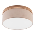 Brilagi - LED Lubinis šviestuvas BELLADONNA 2xE27/15W/230V smėlio spalvos/ąžuolas