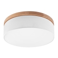 Brilagi - LED Lubinis šviestuvas BELLADONNA 3xE27/15W/230V baltas/ąžuolinis